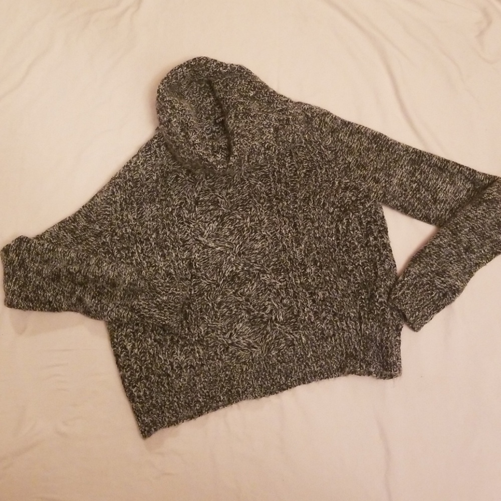 Express crop top wool sweater